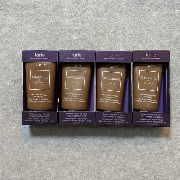 tarte Other - Tarte Amazonian Clay 16-Hr Full Coverage Foundation 57N Rich Neutral LOT OF 4